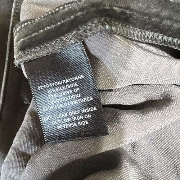 Lafayette 148 new york medium velvet grey dress - Picture 6 of 6